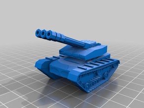 my customized procedural miniature game tank all random games 3d print model - Mito3D