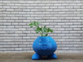 oddish planter remix outdoor garden pokemon go succulent 3d print model - Mito3D