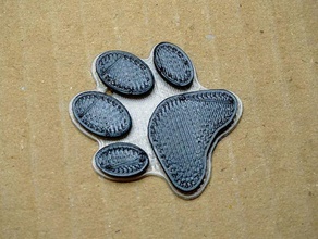 cat paw pendant accessories kitty necklace 3d print model - Mito3D