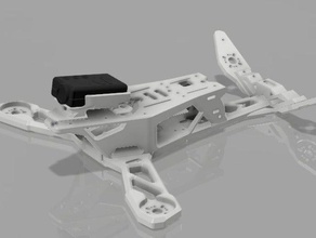 horus kestrel reinforced r c vehicles drone drones fpv multicopter multirotor quadcopter vtail quad 3d print model - Mito3D