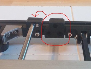 hictop prusa i3 3dp-11 y-Achse end-Klammern Drucker Teile - Ersatz Ersatzteil 3d print model - Mito3D