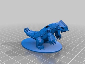 groudon 3d stampa 3d print model - Mito3D