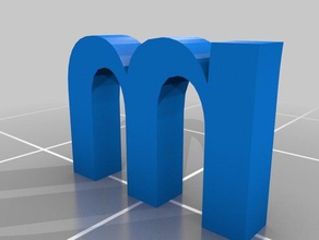 jm customized 3d letter block signs logos 3d print model - Mito3D