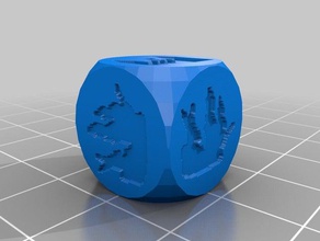coloni catan città cavalieri dadi personalizzato 3d print model - Mito3D