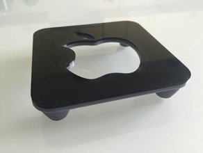 staffa di apple tv organizzazione 100x100 75x75 gen 2 3 mela il monte supporto 3d print model - Mito3D