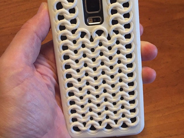 samsung galaxy s5 kılıf chainmail mobil telefon 3D print model - Mito3D