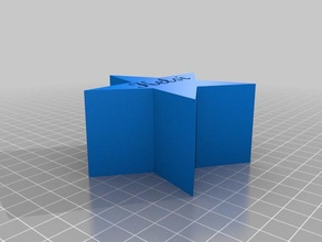 kişiselleştirilmiş yıldız kağıt ağırlığı 3d baskı 3d print model - Mito3D