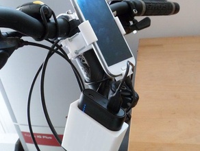 anker powercore de 10000 mah la bicicleta titular cad-archivos deporte al aire libre paquete batería el ciclismo alimentación externa montaña pokemon ir 3d print model - Mito3D