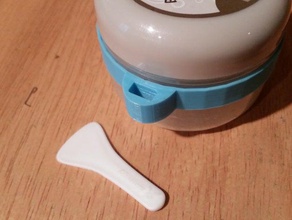bubble clay mask scoop holder bathroom 3d print model - Mito3D