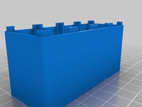 my customized 9v battery case organization 3d print model - Mito3D
