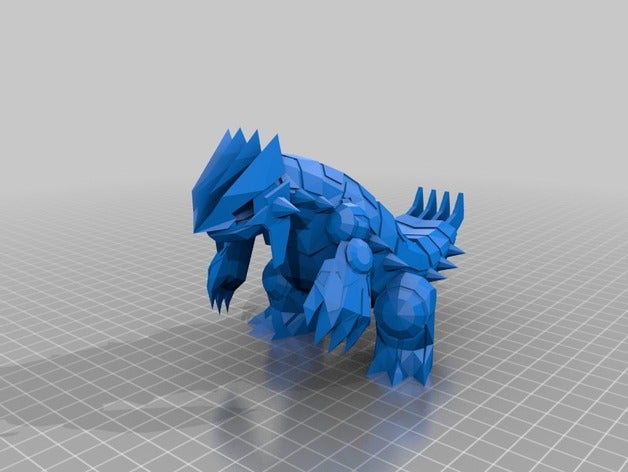 groudon fixed 3d printing 3D print model - Mito3D