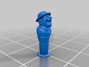 3d-scan-anri lachenden Mann-derby Skulpturen 3d print model - Mito3D