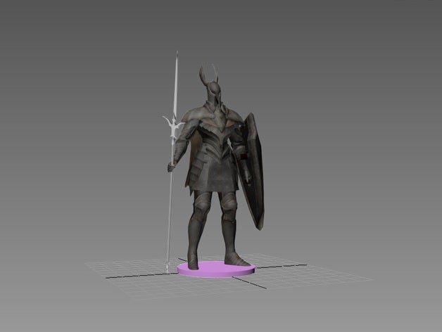 silver knight dark souls modelos 3D print model - Mito3D