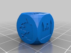 dice catan cities kingths customized 3d print model - Mito3D