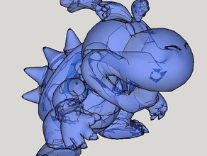 bowser jr oyuncaklar oyunlar 3d print model - Mito3D