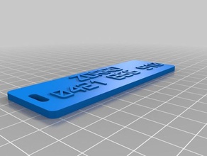 zorro embos tag organization customized 3d print model - Mito3D
