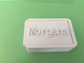 tabletten dose morgens les conteneurs personnalisé 3d print model - Mito3D