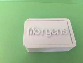 tabletten dosis morgens los contenedores personalizado 3d print model - Mito3D