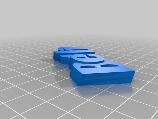 il mio personalizzato iamburnystext nome keyfob portachiavi beth organizzazione 3D print model - Mito3D