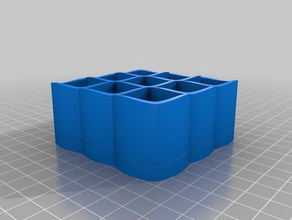 3x3 ambiguo cilindro interattiva art personalizzato 3d print model - Mito3D