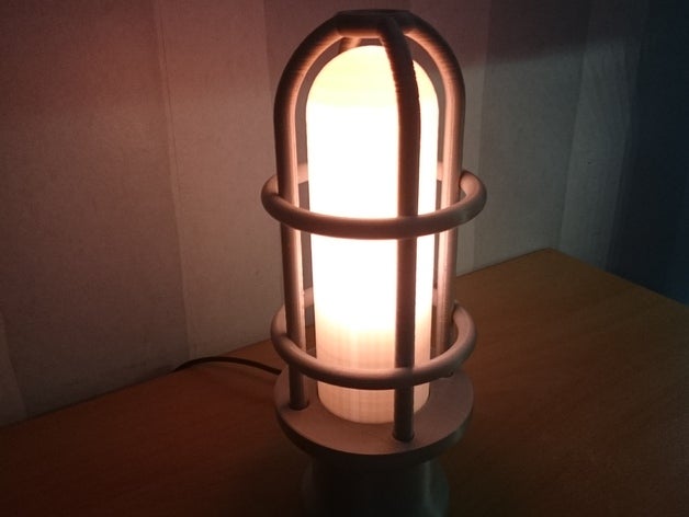 luce industriale art la lampada di illuminazione le luci steampunk 3D print model - Mito3D