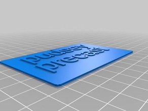 my customized business card signs logos 3d print model - Mito3D