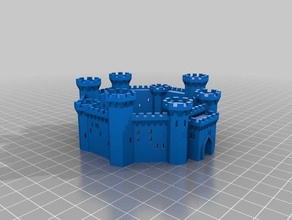 grand castle gli edifici le strutture personalizzato 3d print model - Mito3D