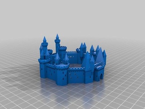 grand castle gli edifici le strutture personalizzato 3d print model - Mito3D