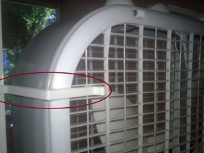 window fan retainer household sill 3d print model - Mito3D