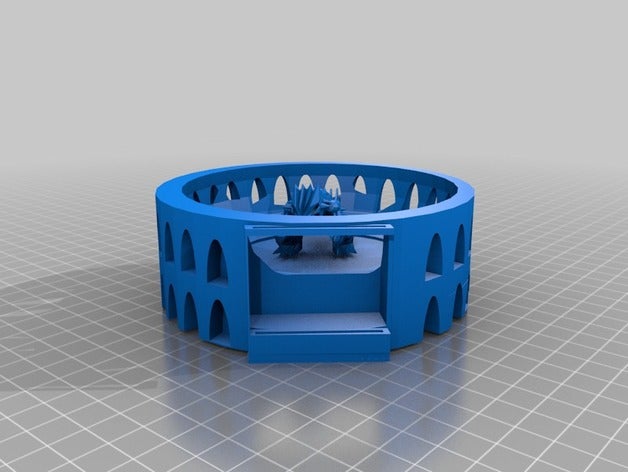 groudon all'interno del colosseo 20 3 d stampa 3D print model - Mito3D