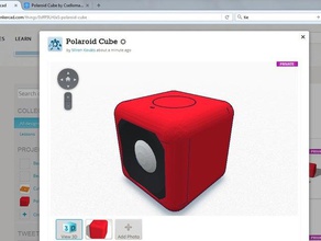 polaroid cubo 3d impressão 3d print model - Mito3D