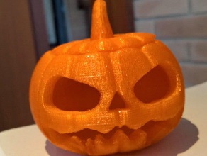 jack lantern pumpkin open mouth decor 3d print model - Mito3D