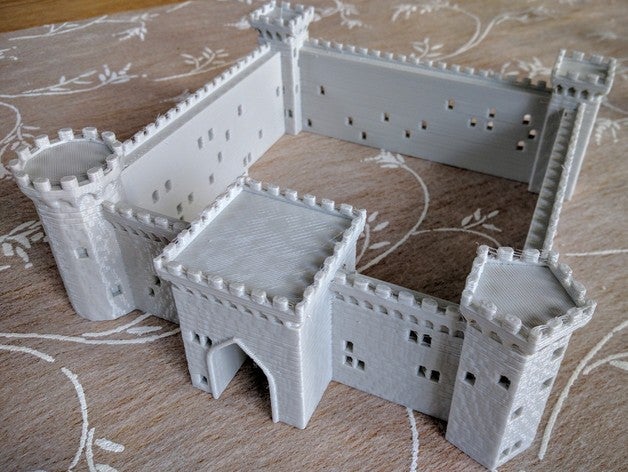 mon personnalisés forteresse médiévale du générateur des bâtiments structures 3D print model - Mito3D