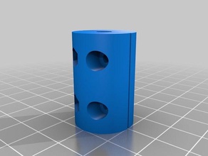 mi personalizados 5 mm paramétrico z-eje acoplador tornillo m3 paso a de rosca la varilla acoplamiento 3d impresora partes 3d print model - Mito3D