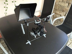 joystick mount handheld gimbal camera 3d print model - Mito3D