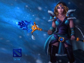 dota 2 crystal maiden cosplay prop costume staff 3d print model - Mito3D