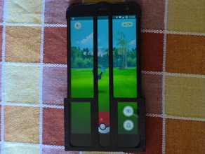 pokemon go universal phone mask openscad configurable games 3d print model - Mito3D