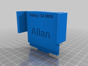 s4 mini muelle de carga móvil teléfono personalizado 3d print model - Mito3D