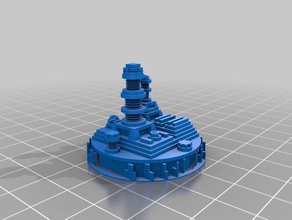 my customized futuristic city builder generator 2 art 3d print model - Mito3D