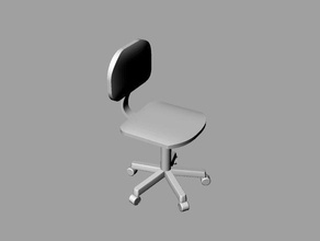 Schreibtisch Stuhl Modell Möbel 3d print model - Mito3D