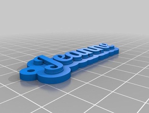 jeanne 3 keychains customized 3d print model - Mito3D