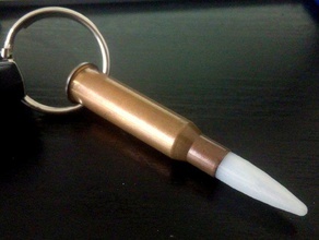762mm bullet keychain keychains 3d print model - Mito3D