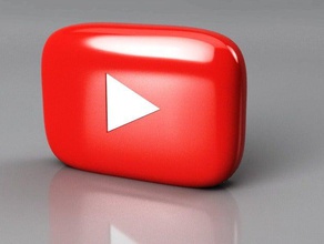 giant youtube button scaleable prints wo support art 3d print model - Mito3D