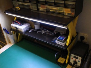 desk shelving ikea hack organization 3d print model - Mito3D