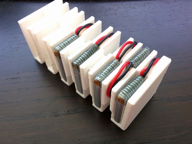 hubsan batteria rivista contiene 11 batterie rc i veicoli cassa di porta drone h107c x4 lipo 3D print model - Mito3D