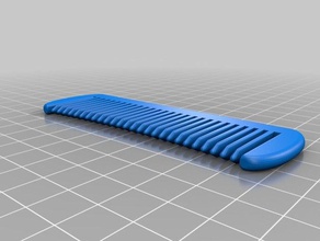 smooth basic hair comb household 3d print model - Mito3D