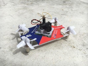 gerçek drone kartvizit yarış rc araç bıçak inductrix promo promosyon quadcopter küçük bir çığlık İHA 3d print model - Mito3D