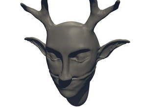 l'elfe noir sculptures le buste tête 3d print model - Mito3D