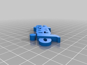 jessie tag key de porte-clés personnalisé 3d print model - Mito3D