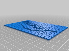 my customized maze puzzle taiwan 2d art 3d print model - Mito3D